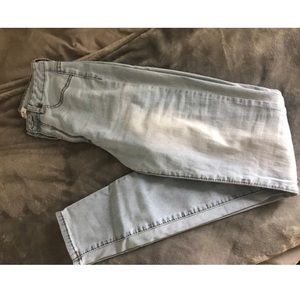 High waisted skinny jeans